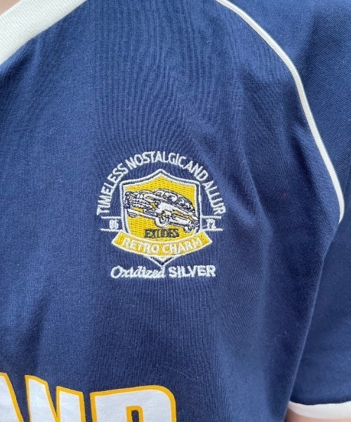nemne store(ネンネストア)の「《低身長サイズあり》ゲーム風アソートTシャツ(Tシャツ/カットソー・レディース・ネイビー/レッド・MEDIUM/SMALL)」の7枚目の写真