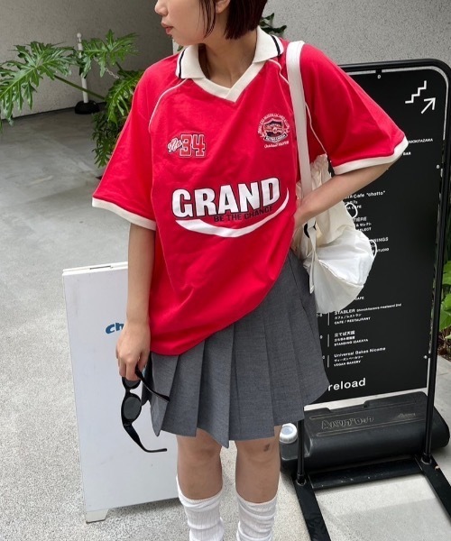 nemne store(ネンネストア)の「《低身長サイズあり》ゲーム風アソートTシャツ(Tシャツ/カットソー・レディース・ネイビー/レッド・MEDIUM/SMALL)」の10枚目の写真