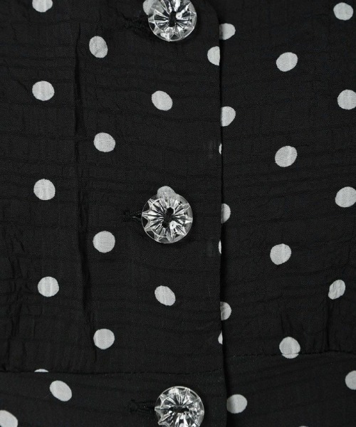 F i.n.t（フィント）の「リップルドット柄クレリックワンピース/F&A/fint（ワンピース・レディース・ライトグレー/ブラック×ホワイト・FREE）」の13枚目の写真