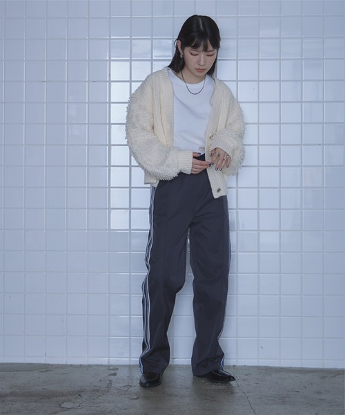 miette（ミエット）の「サイドライントラックパンツ（その他パンツ・レディース・チャコール/ネイビー/カーキ・FREE）」の14枚目の写真