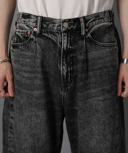 RAGEBLUE（レイジブルー）の「Vintage denim wide barrel pants/ヴィンテージライク/デニムワイドバレルパンツ（デニムパンツ・メンズ・ダークグレー/ブルー・LARGE/MEDIUM/SMALL）」の8枚目の写真
