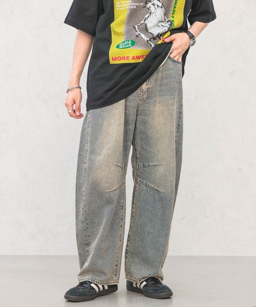 ファシルFASHIRU ヴィンテージバレルジーンズ ワイドパンツ ファシル