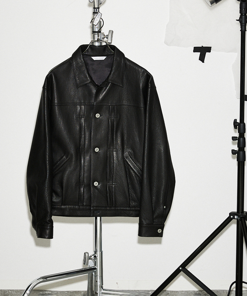 JOURNAL STANDARD ラムレザー　トラッカージャケット JOURNAL STANDARD ブルゾン アウター NZ ラムレザー トラッカー