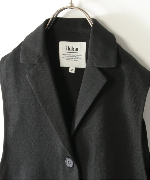 ikka（イッカ）の「【親子コーデ】サイドベルトテーラージレ（110~160cm）（ベスト・キッズ・ブラック・XS/S/M/L/XL）」の14枚目の写真