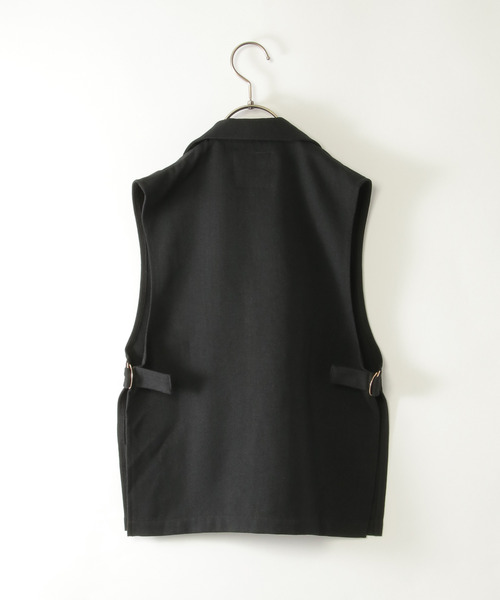 ikka（イッカ）の「【親子コーデ】サイドベルトテーラージレ（110~160cm）（ベスト・キッズ・ブラック・XS/S/M/L/XL）」の3枚目の写真