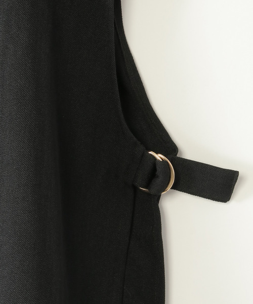 ikka（イッカ）の「【親子コーデ】サイドベルトテーラージレ（110~160cm）（ベスト・キッズ・ブラック・XS/S/M/L/XL）」の6枚目の写真