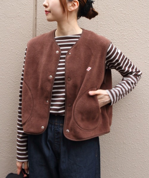 DANTON（ダントン）の「DANTON/ダントン フリースカラーレスベスト