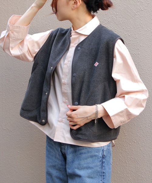 DANTON　ダントンフリース ベスト　ノーカラーベスト レディース 楽天市場】◇[DT-A0521] DANTON(ダントン)フリース カラーレス