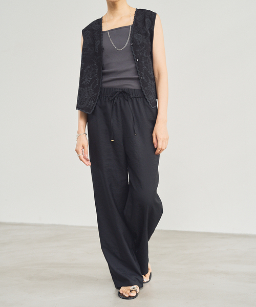 IENA（イエナ）の「スカラップエンブロイダリージレ（ベスト）」 - WEAR