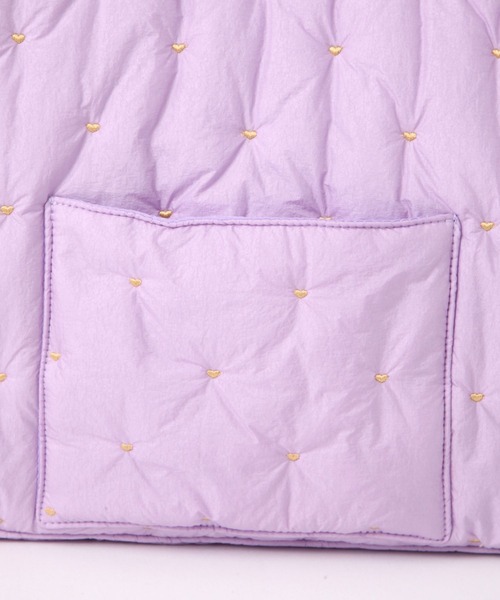 tiny tiny（ティニーティニー）の「ハート刺繍推しトートバッグ[tiny tiny(ティニーティニー)]（トートバッグ・レディース・グリーン/レッド/ピンク/ブルー/ホワイト/パープル/ブラック・0）」の8枚目の写真