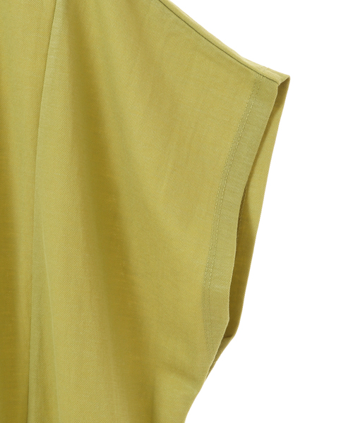 SOFFITTO（ソフィット）の「接触冷感鹿の子切替プルオーバー(取り扱い店舗限定)（Tシャツ/カットソー・レディース・ブラック/オフホワイト/ライム/モカ・FREE）」の7枚目の写真