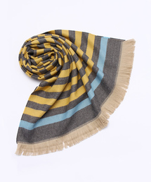 SIMONE LIST | フランス製ボーダーストール(ストール/ショール)