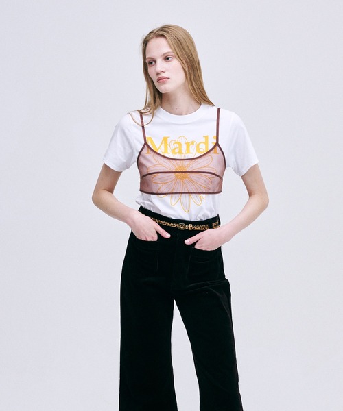 【正規品新品】FREE SIZE マルディメクルディ リンガーTシャツ ko-mardi-t0007-whtsky.jpg
