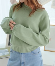 パフスリーブニット