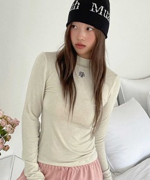 muahmuah([A[A)A'GEM/9 × .kom wmuah muah/[A[Ax LOGO STITCH WOOL MOCK NECK WARMER TEE/SXeb`E[bNlbNOTVc(TVc/Jbg\[)
