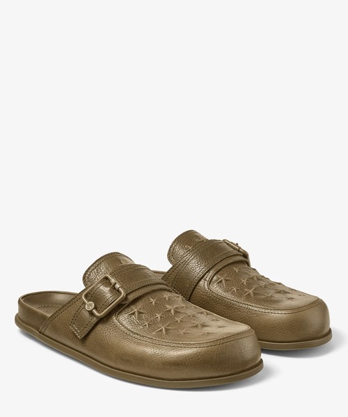 大人気★ Jimmy Choo ETTA MULE スリッポン サンダル Etta Mule | Black Embossed Leather Shoe | JIMMY CHOO