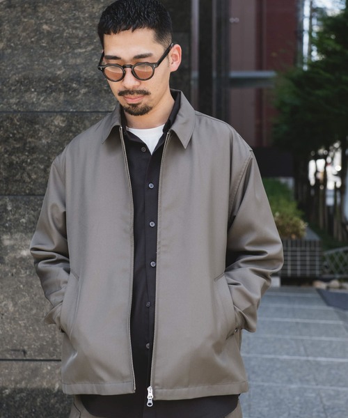 URBAN RESEARCH DOORS（アーバンリサーチドアーズ）の「『吸水速乾/セットアップ対応』セオアルファハリントンジャケット（ブルゾン・メンズ・ネイビー/モカ/ブラック・MEDIUM/LARGE）」の6枚目の写真