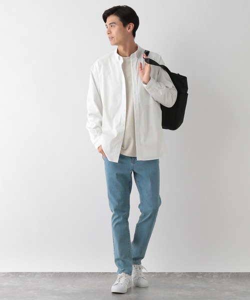 GLOBAL WORK Smile Seed Store（グローバルワーク スマイルシードストア）の「イージーケアオックスシャツ/115910（シャツ/ブラウス・メンズ・グレー系その他3/ネイビー/オフホワイト/スカイブルー・X-LARGE/LARGE/MEDIUM/SMALL）」の17枚目の写真