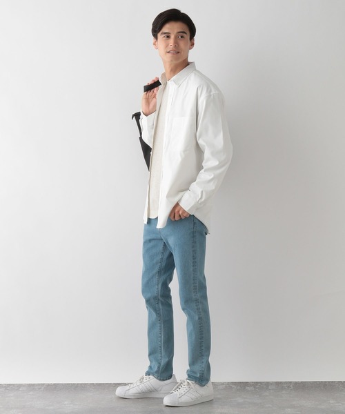 GLOBAL WORK Smile Seed Store（グローバルワーク スマイルシードストア）の「イージーケアオックスシャツ/115910（シャツ/ブラウス・メンズ・グレー系その他3/ネイビー/オフホワイト/スカイブルー・X-LARGE/LARGE/MEDIUM/SMALL）」の16枚目の写真