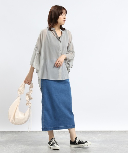 GLOBAL WORK Smile Seed Store（グローバルワーク スマイルシードストア）の「華奢リブタンクトップ/118557（タンクトップ・レディース・グレイッシュベージュ/オフホワイト/ブラック/グレー/ダークグレー・LARGE/MEDIUM/X-LARGE/SMALL）」の20枚目の写真