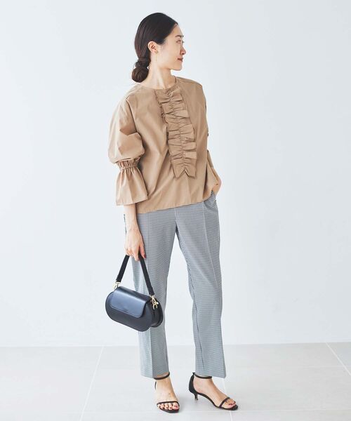 le.coeur blanc（ルクールブラン）の「ドライストレッチテーパードパンツ（その他パンツ・レディース・ブラック/ブラック系その他・38/36）」の6枚目の写真