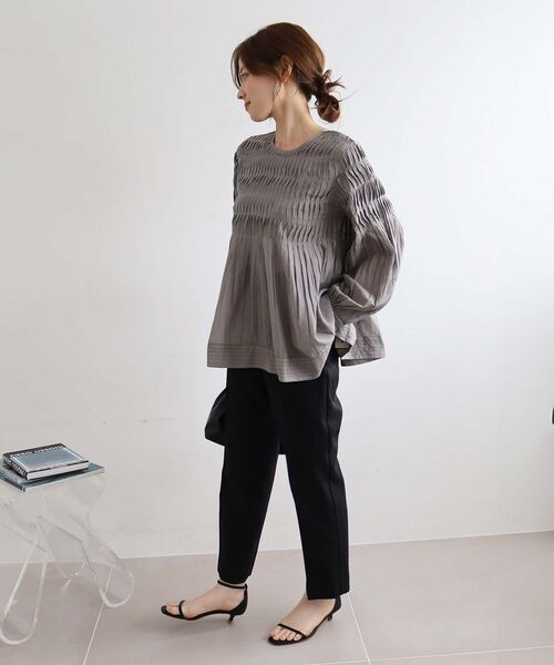 le.coeur blanc（ルクールブラン）の「ドライストレッチテーパードパンツ（その他パンツ・レディース・ブラック/ブラック系その他・38/36）」の20枚目の写真