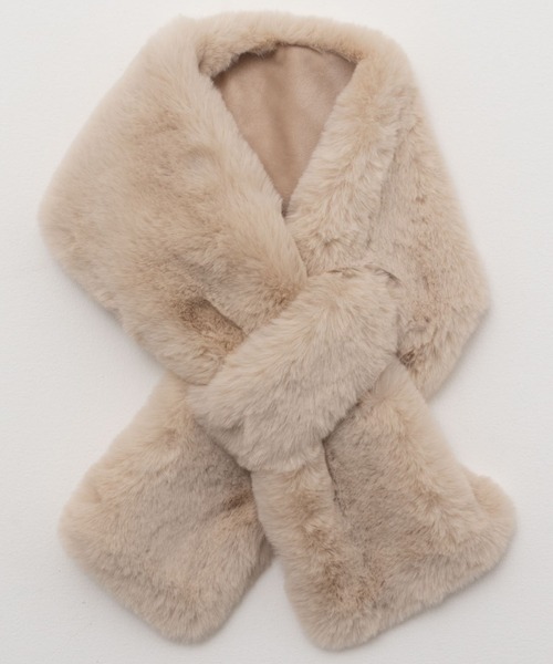 HusHusH（ハッシュアッシュ）の「HusHusH ファーティペット（マフラー・レディース・グレー/ダークグレー/ベージュ・フリー）」の10枚目の写真