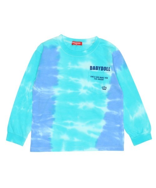 BABYDOLL（ベビードール）の「親子お揃い タイダイ ロンT 9701K（Tシャツ/カットソー・キッズ・ロイヤルブルー/ターコイズブルー・80ｃｍ/90cm/100cm/110cm/120cm/130cm/140cm/150cm）」の8枚目の写真