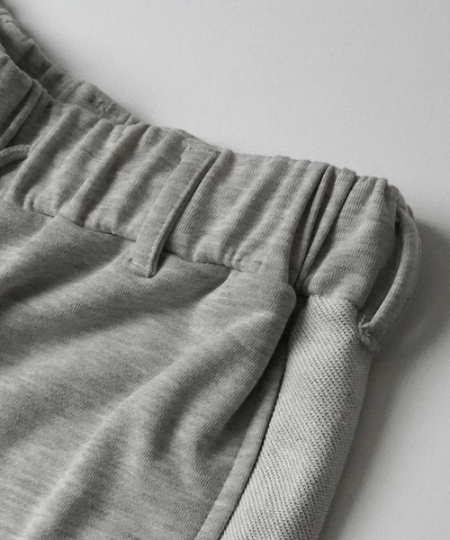 ILL'S（イルズ）の「サイド切替 裏毛スウェットワイドストレートパンツ 裾ドローコード（スウェットパンツ・メンズ・アッシュグレー/ブラック/杢グレー・L/M）」の16枚目の写真