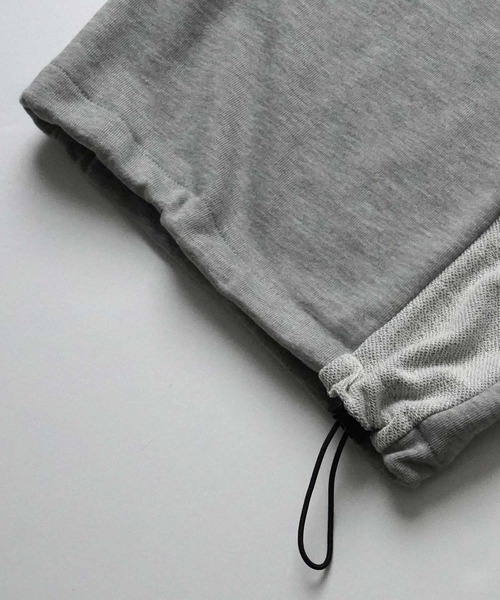 ILL'S（イルズ）の「サイド切替 裏毛スウェットワイドストレートパンツ 裾ドローコード（スウェットパンツ・メンズ・アッシュグレー/ブラック/杢グレー・L/M）」の19枚目の写真