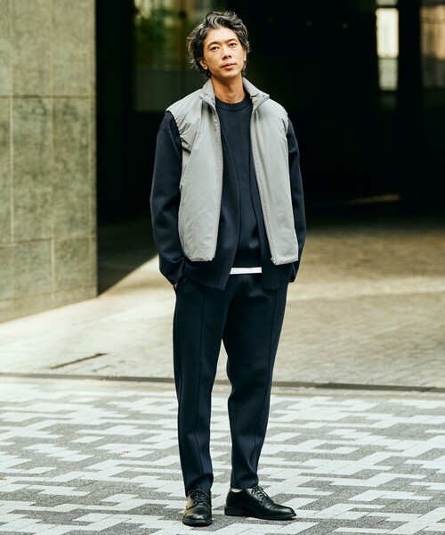 UNFILO(アンフィーロ)の「スマートニット ジャケット(カーディガン/ボレロ・メンズ・ネイビー系/ブラック系・SMALL/MEDIUM/LARGE/X-LARGE)」の11枚目の写真