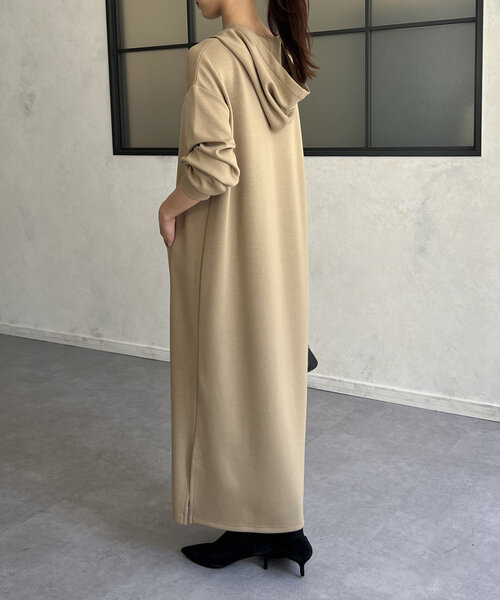 PGG フード付き ダンボールニット ワンピース サイズ1 PGG フード付き