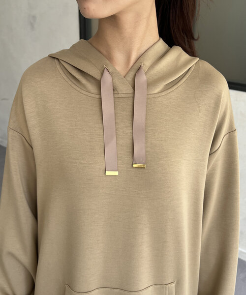 セール】ダンボールニットフードワンピース（ワンピース）｜Chez