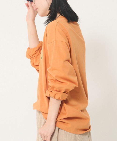 CORISCO（コリスコ）の「フロントアニマル柄ロンTEE(M1)（Tシャツ/カットソー・メンズ・ダークグリーン/オレンジ/ブラック/ブルー/ホワイト・X-LARGE/MEDIUM/LARGE）」の19枚目の写真