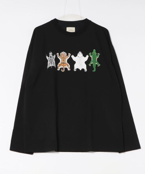 CORISCO（コリスコ）の「フロントアニマル柄ロンTEE(M1)（Tシャツ/カットソー・メンズ・ダークグリーン/オレンジ/ブラック/ブルー/ホワイト・X-LARGE/MEDIUM/LARGE）」の22枚目の写真