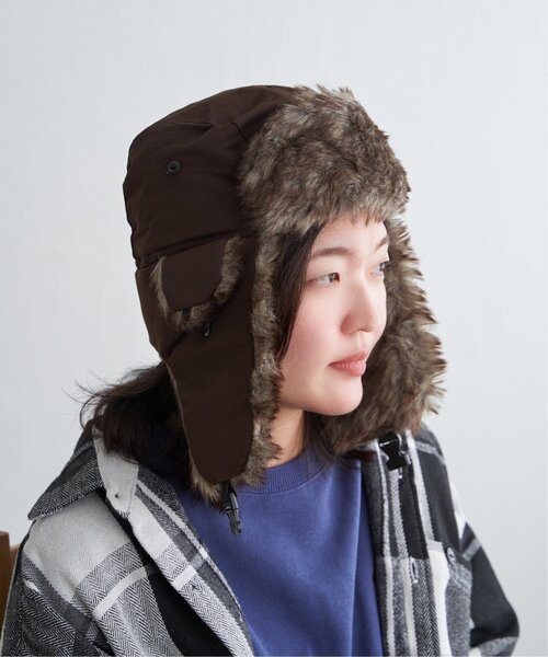 VENCEEXCHANGE(ヴァンスエクスチェンジ)の「ブラウンファーフライトキャップ(キャップ・メンズ・ブラック/ネイビー/グリーン系/ブラウン・フリー)」の9枚目の写真