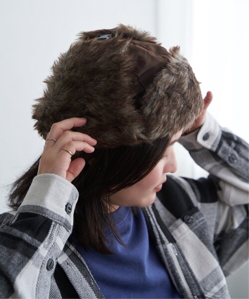 VENCEEXCHANGE(ヴァンスエクスチェンジ)の「ブラウンファーフライトキャップ(キャップ・メンズ・ブラック/ネイビー/グリーン系/ブラウン・フリー)」の10枚目の写真