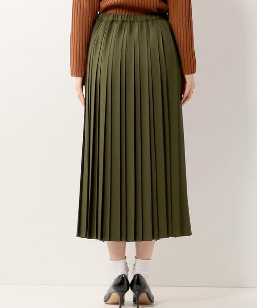 UNITED ARROWS（ユナイテッドアローズ）の「UWMF P プリーツ ロング スカート（スカート・レディース・ライトグレー/ブラウン/オリーブ・フリー）」の4枚目の写真
