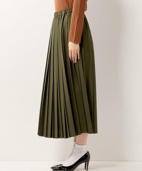 UNITED ARROWS（ユナイテッドアローズ）の「UWMF P プリーツ ロング スカート（スカート・レディース・ライトグレー/ブラウン/オリーブ・フリー）」の6枚目の写真