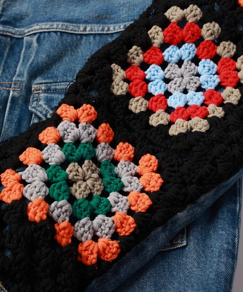 DISCOVERED（ディスカバード）の「CROCHET DENIM BLOUSON（デニム
