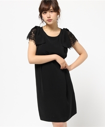 Ray BEAMS | Ray BEAMS / レース スリーブ 肩リボン ワンピース(ワンピース)