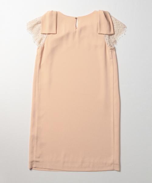 Ray BEAMS(レイビームス)の「Ray BEAMS / レース スリーブ 肩リボン ワンピース(ワンピース・レディース・ブラック/ピンク・0/1)」の15枚目の写真