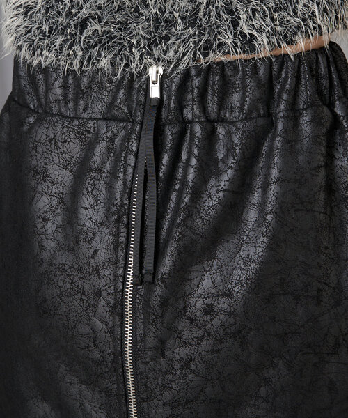 RAY CASSIN（レイカズン）の「クラック箔タイトスカート（スカート・レディース・ブラウン/シルバー/ブラック・FREE）」の12枚目の写真