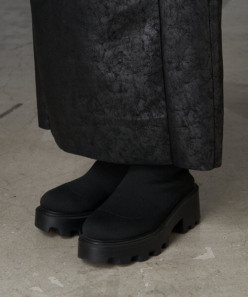 RAY CASSIN（レイカズン）の「クラック箔タイトスカート（スカート・レディース・ブラウン/シルバー/ブラック・FREE）」の14枚目の写真