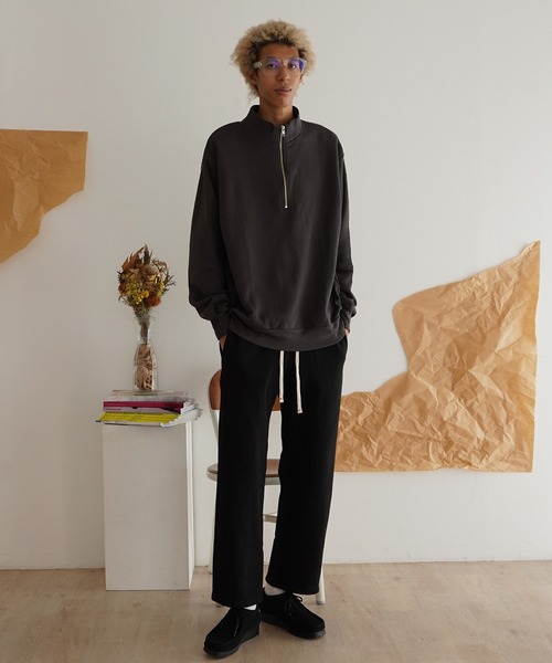 Healthknit(ヘルスニット)の「Healthknit CLASSIC SWEAT HALF ZIP L/S (54022)(スウェット・メンズ・レッド/ブラック/マスタード・LARGE/X-LARGE/MEDIUM)」の5枚目の写真