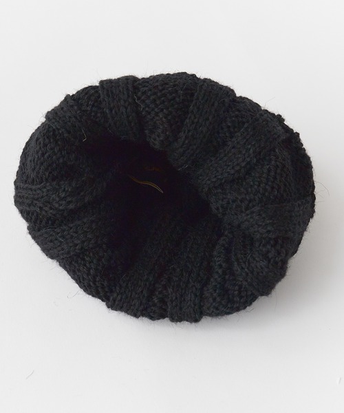 HIGHLAND 2000（ハイランドトゥーサウザンド）の「HIGHLAND2000/ハイランド2000 HL2000 Bobcap BritishWool ケーブル編み ニット帽（ニットキャップ/ビーニー・メンズ・ブラック/インディゴブルー/ホワイト/ナチュラル/ライトグレー/ネイビー・FREE）」の10枚目の写真