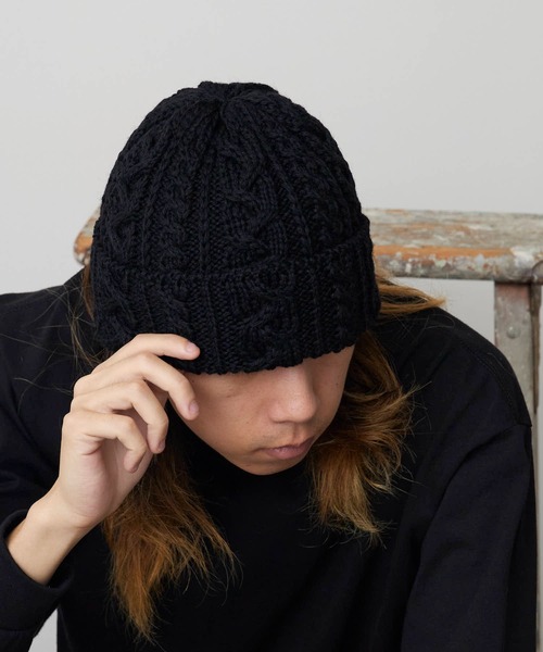 HIGHLAND2000/ハイランド2000 HL2000 Bobcap BritishWool ケーブル編み