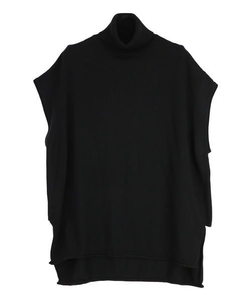 and it_（アンドイット）の「コットンニットタートルワイドベスト（ベスト・レディース・ベージュ/チャコールグレー/ブラック/アイボリー・M-L）」の22枚目の写真