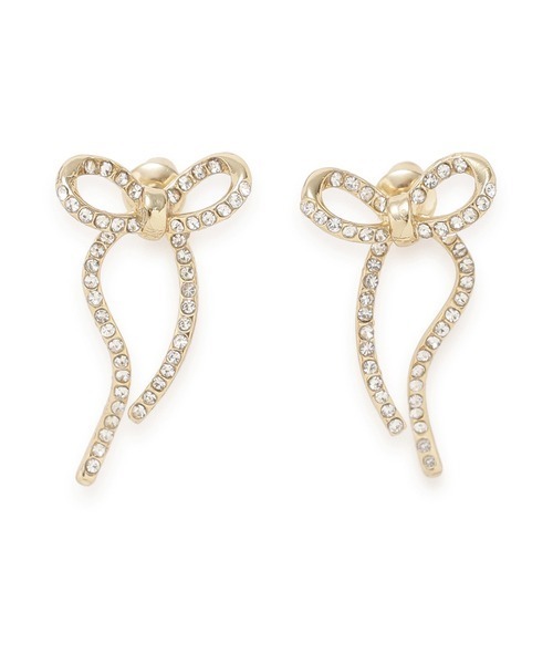 SNIDEL（スナイデル）の「リボンピアス（ネックレス・レディース・ゴールド/シルバー・FREE）」の2枚目の写真