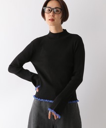 LEPSIM | 12ゲージ配色フリルプルオーバー 153032(ニット/セーター)